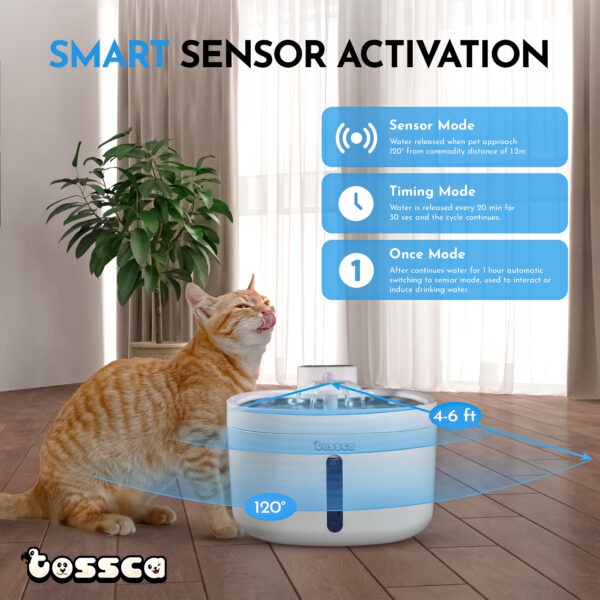 Tossca Pet Water Fountain for Cat and Dog - Image 4