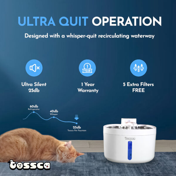 Tossca Pet Water Fountain for Cat and Dog - Image 8